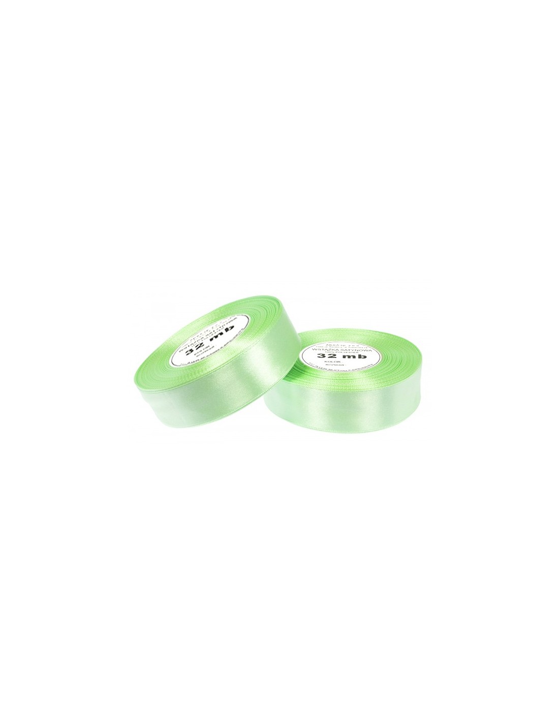 12mm WS8072 Satin Ribbon Light Green 32mb 12mm WS8072 Satin Ribbon Light Green 32mb