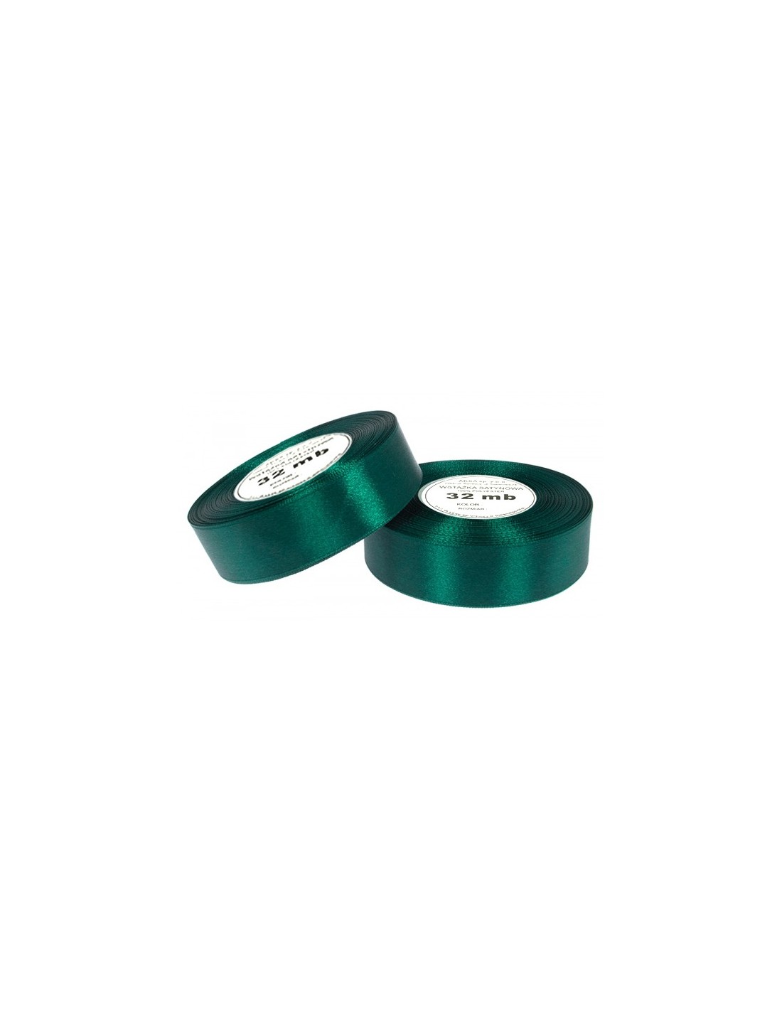 6mm WS8090 Satin Ribbon Bottle Green 32m 6mm WS8090 Satin Ribbon Bottle Green 32m