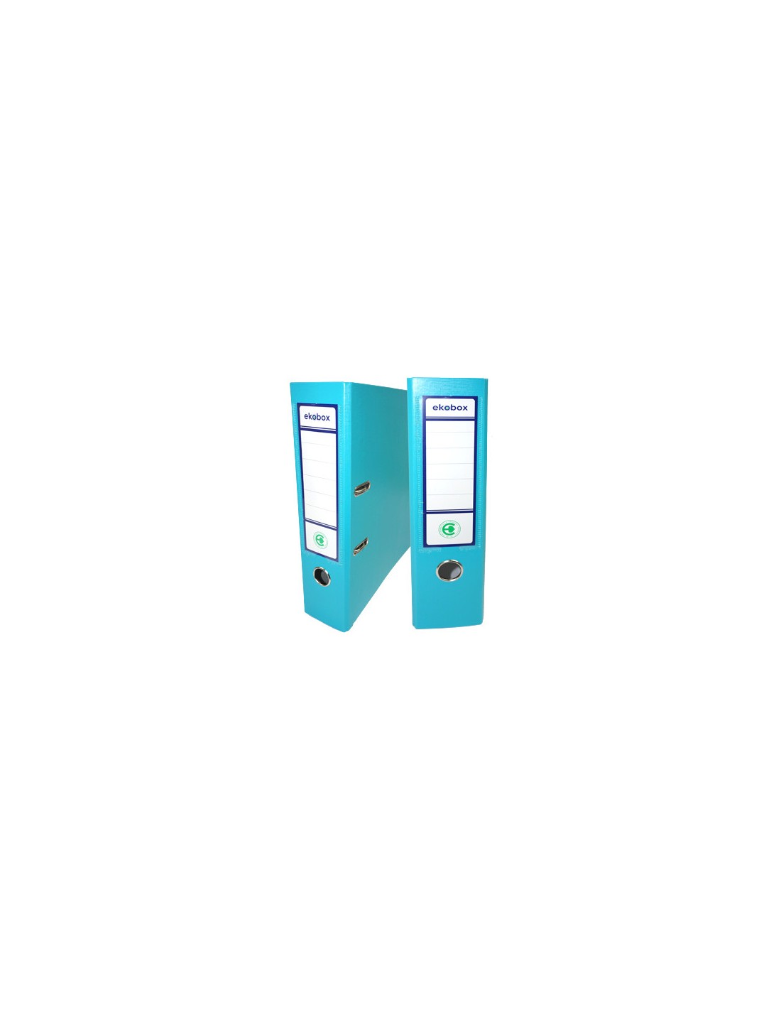 Ring Binder PP Ekobox 80mm Cyan 20pcs. Ring Binder PP Ekobox 80mm Cyan 20pcs.
