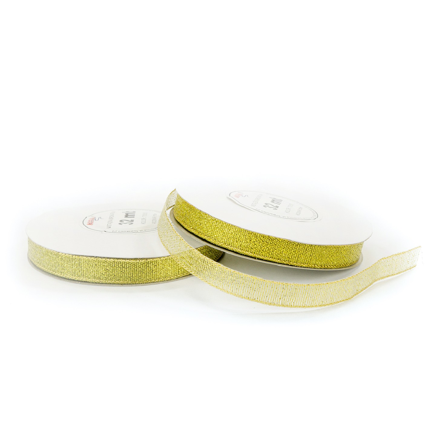 12mm WB7050 Glitter Ribbon Gold 32mb