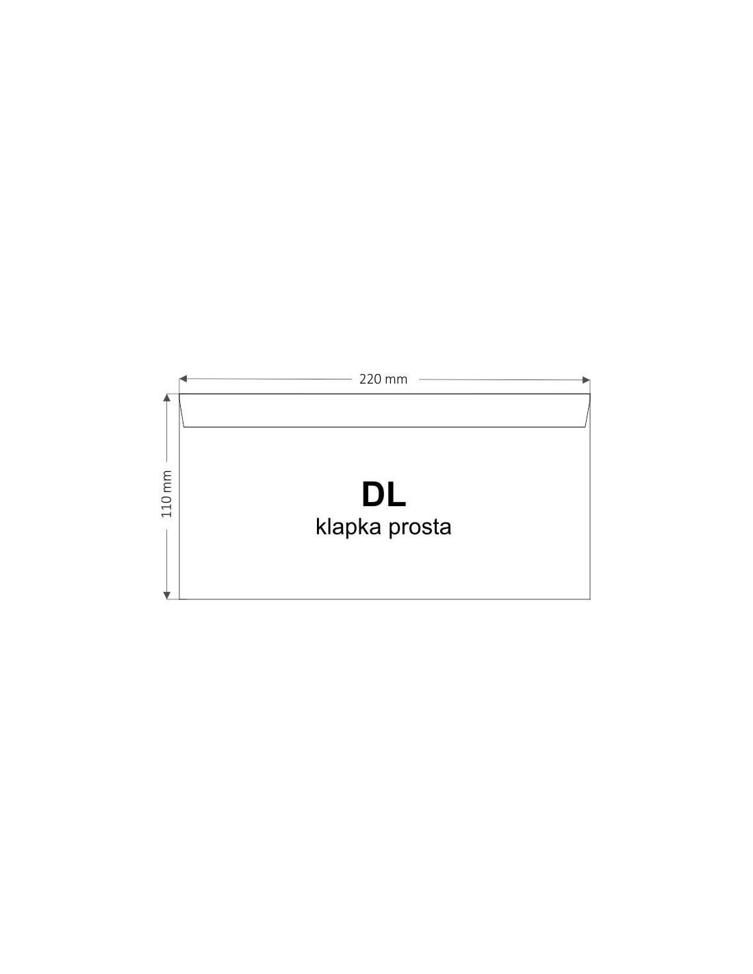 Decorative envelope DL NK EKO Kraft brown 100g Decorative envelope DL NK EKO Kraft brown 100g