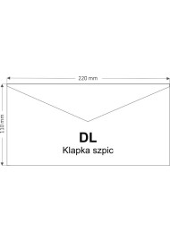 Sirio Color Lampone red 115g DL NK decorative envelope