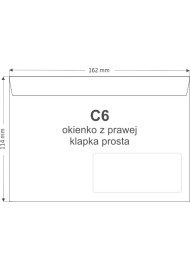 Letter Envelope C6 Self Seal White OKP Pack of 1000