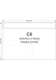 Letter Envelope C6 Self Seal White OKL Pack of 1000