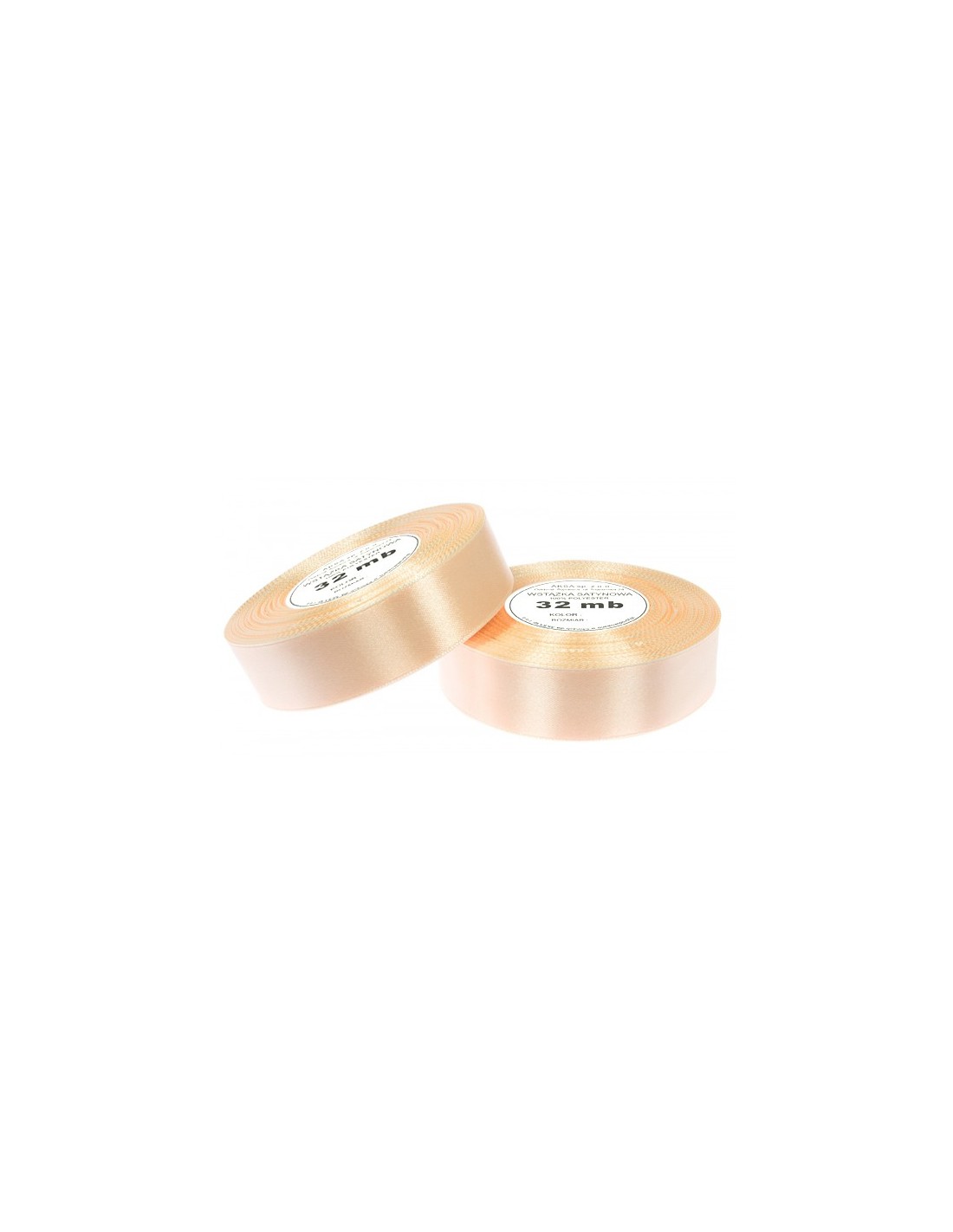 25mm WS8005 Satin Ribbon Light Cream 32mb 25mm WS8005 Satin Ribbon Light Cream 32mb