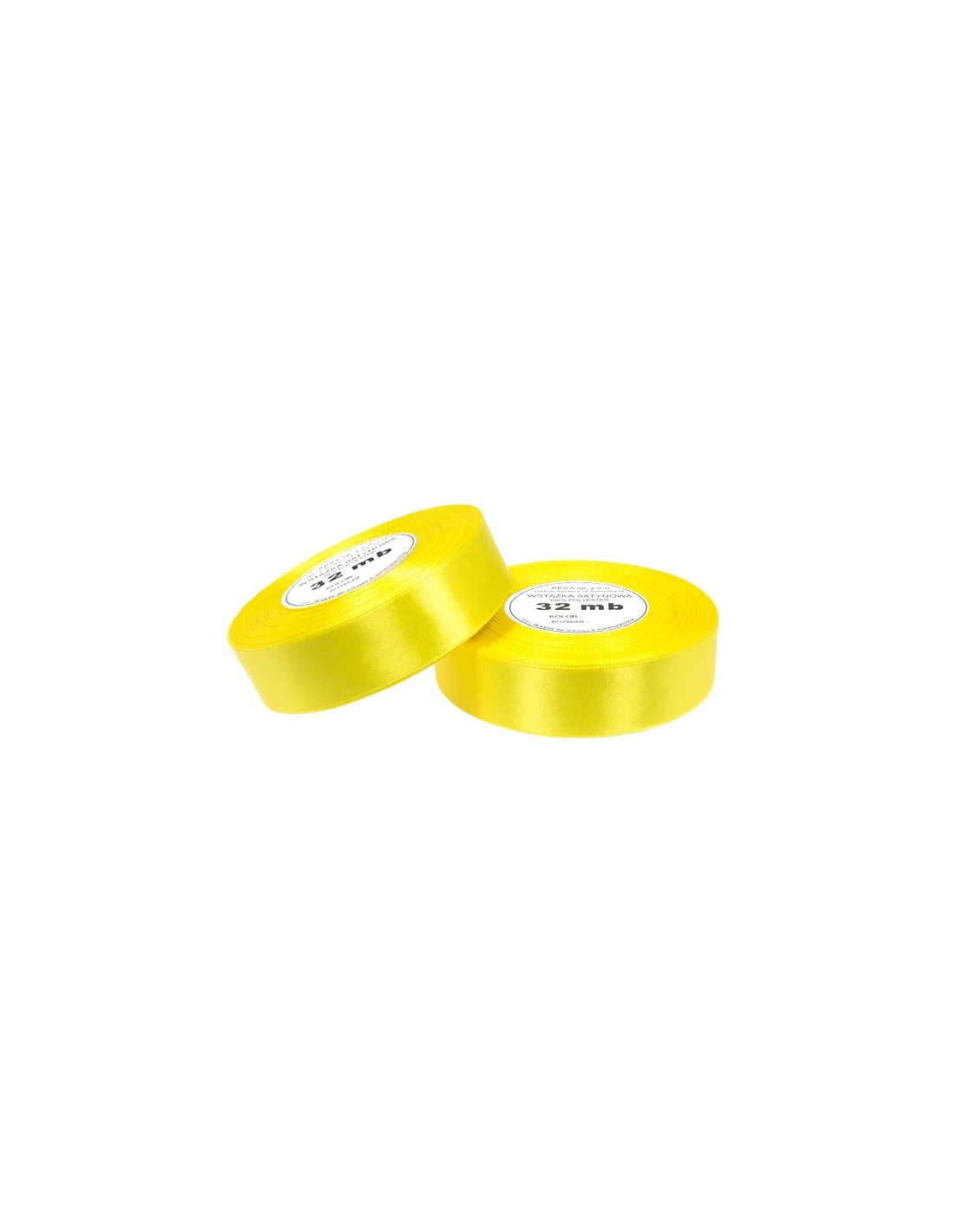 25mm WS8011 Satin Ribbon Yellow 32mb 25mm WS8011 Satin Ribbon Yellow 32mb