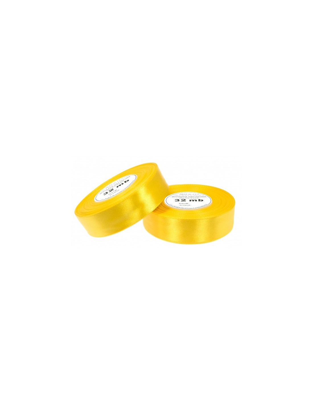 25mm WS8012 Satin Ribbon Sun Yellow 32mb 25mm WS8012 Satin Ribbon Sun Yellow 32mb