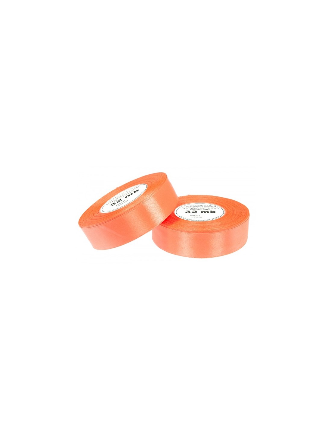 25mm WS8027 Satin Ribbon Intensive Orange 32mb 25mm WS8027 Satin Ribbon Intensive Orange 32mb