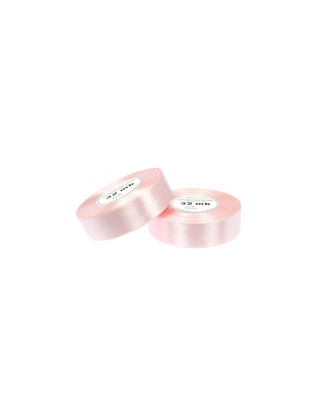25mm WS8033 Satin Ribbon Powder Pink 32mb 25mm WS8033 Satin Ribbon Powder Pink 32mb