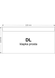 Letter Envelope DL Peal&Seal White Pack of 1000