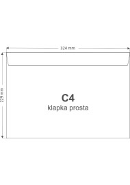 Design Envelope C4 Peal&Seal Red 120g