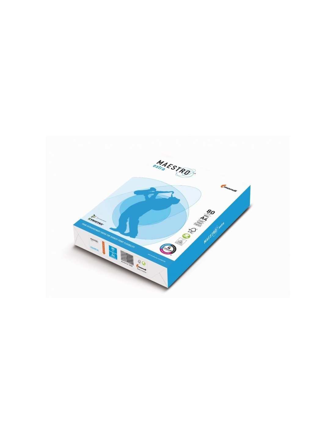 Maestro Extra 90g photocopy paper white 500A4 Maestro Extra 90g photocopy paper white 500A4