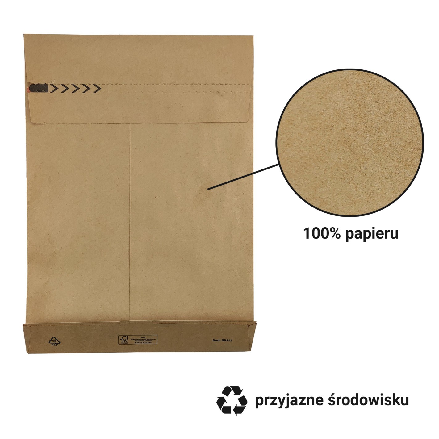 Koperta rozsz. E-Green XL 450x570x100 100szt. Koperta rozsz. E-Green XL 450x570x100 100szt.
