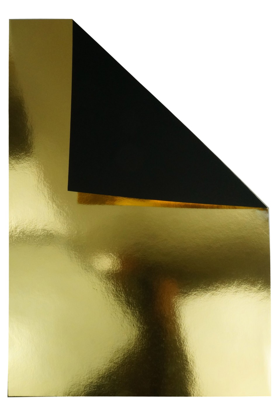 Papier ozdobny lustro Mirror 260g Gold / czarny spód B63 70x100 R100 Papier ozdobny lustro Mirror 260g Gold / czarny spód B63 70x100 R100