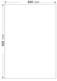 Papier Rainbow 160g R87 niebieski 92x65 R125
