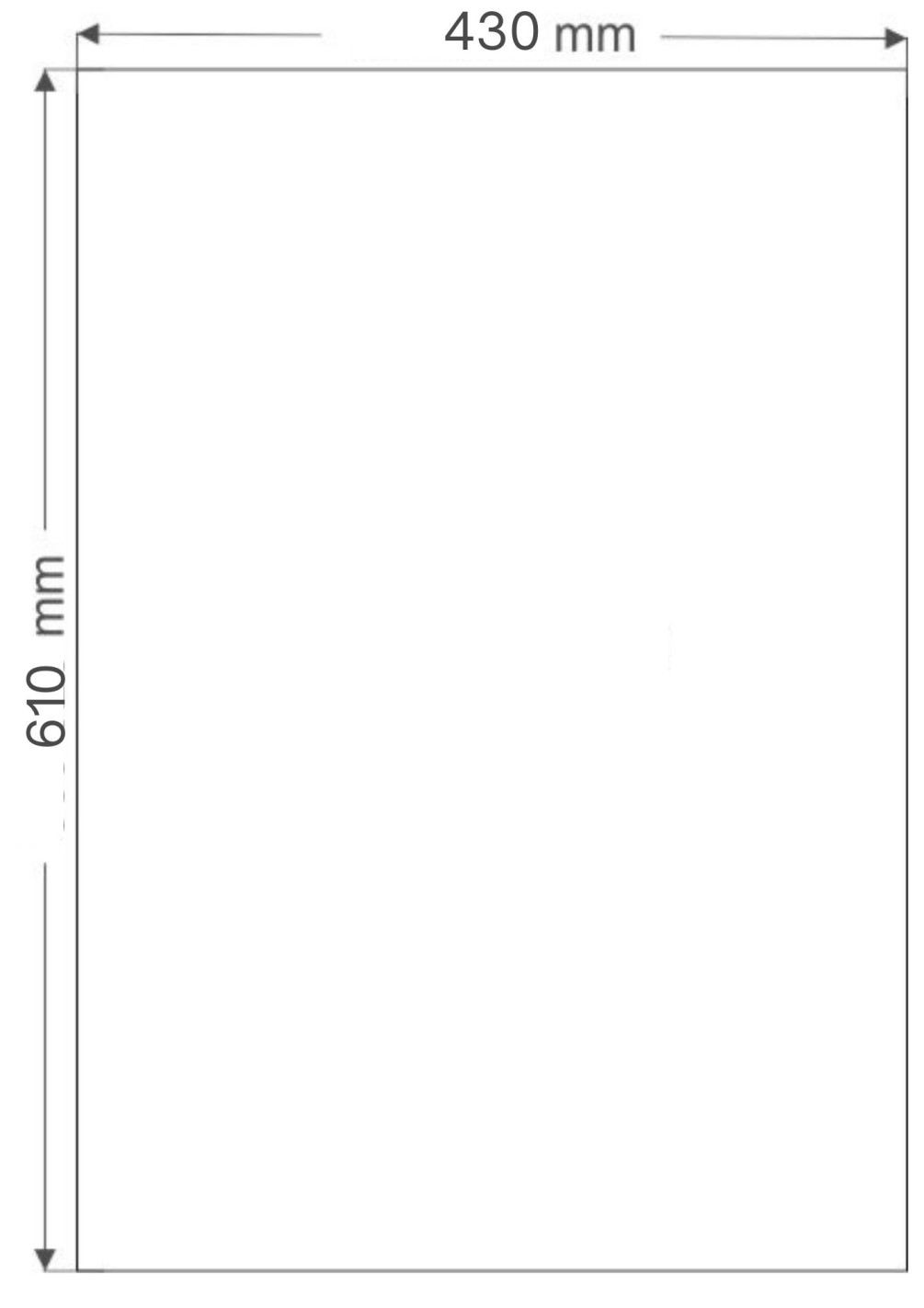Papier Brystol biały 250g 43x61 25ark.