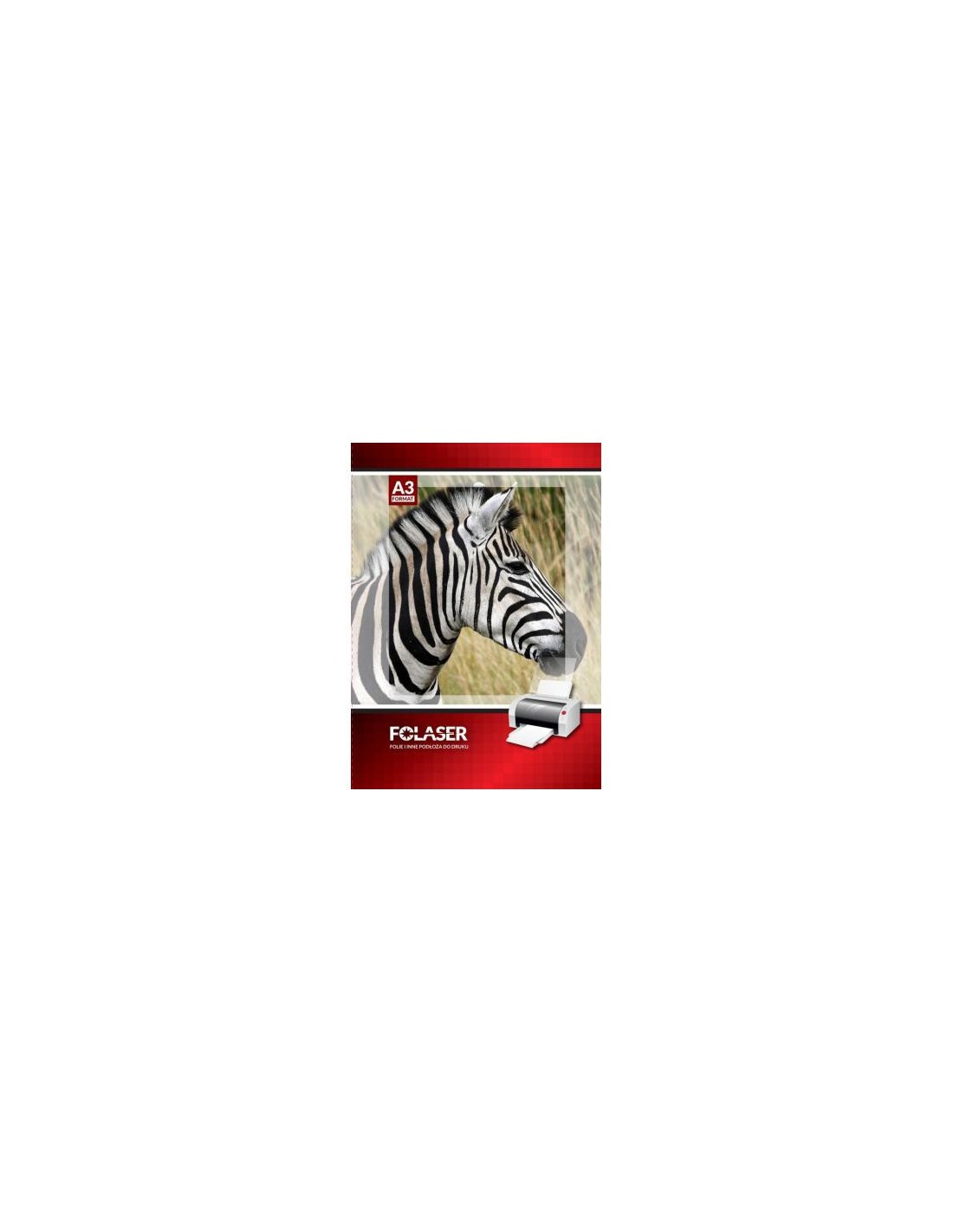 FOLASER B WO White glossy self-adhesive foil for laser printers, pack. 50A3 FOLASER B WO White glossy self-adhesive foil for laser printers, pack. 50A3
