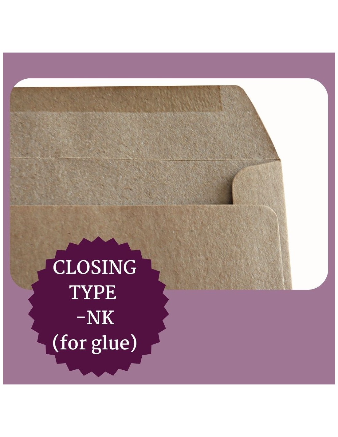 Decorative ecological envelope C7 NK EKO Kraft brown 100g