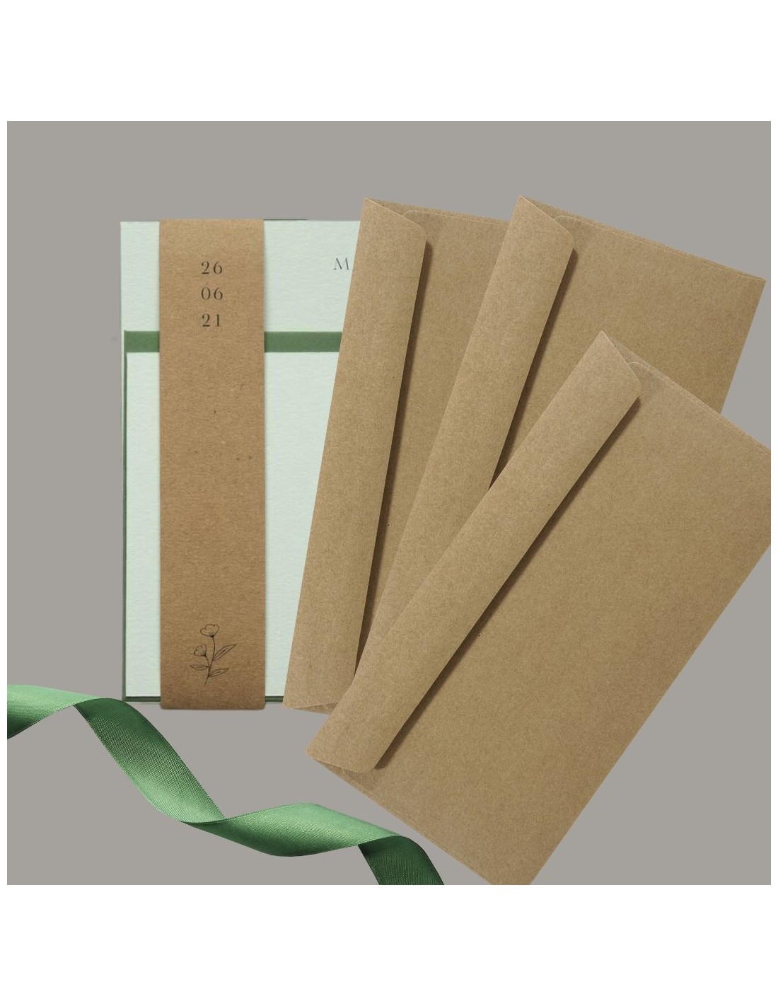 Decorative envelope DL NK EKO Kraft brown 100g Decorative envelope DL NK EKO Kraft brown 100g