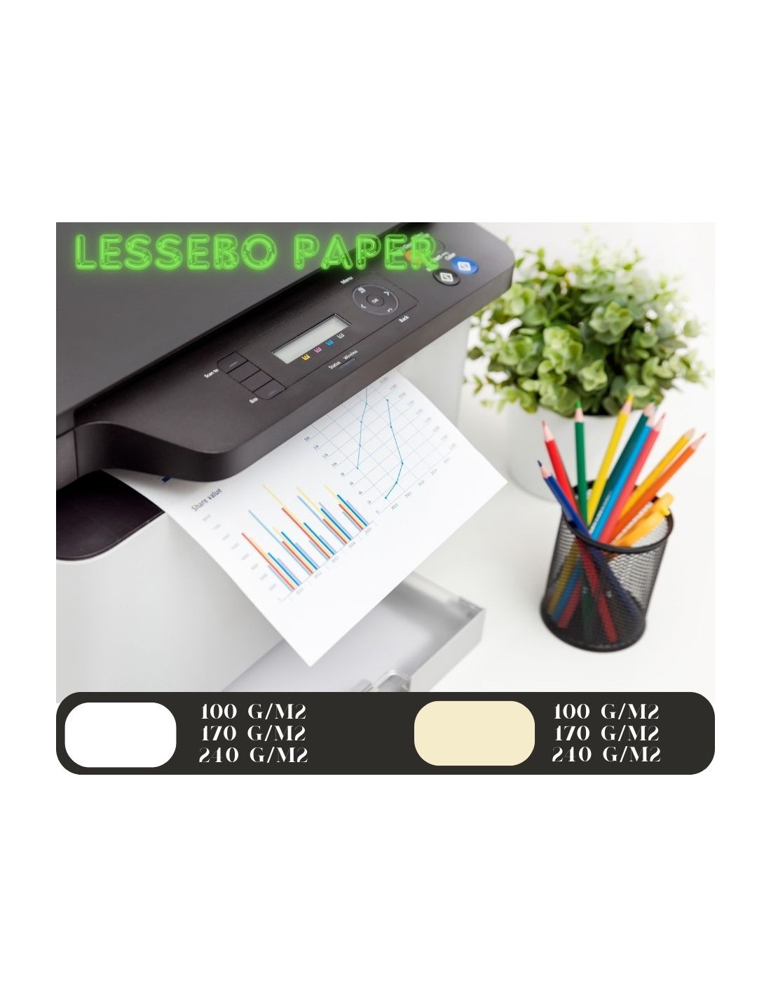 Papier ozdobny gładki Lessebo 170g Ivory ecru pak. 100A5 Papier ozdobny gładki Lessebo 170g Ivory ecru pak. 100A5