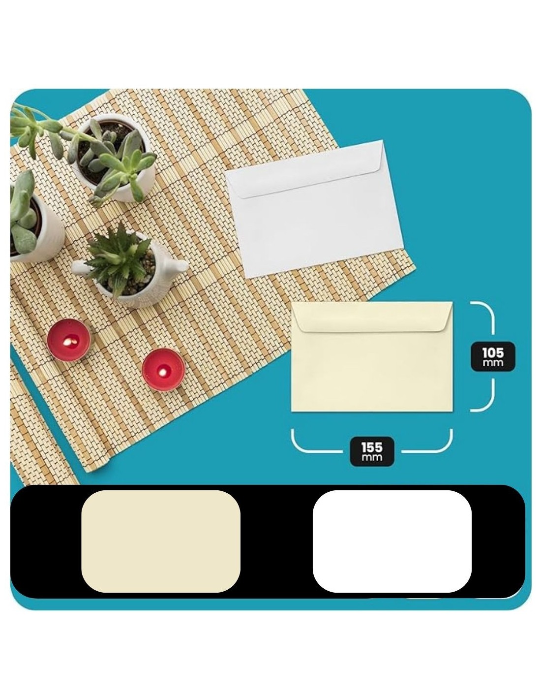 Lessebo Envelope K3 Gummed White 100g