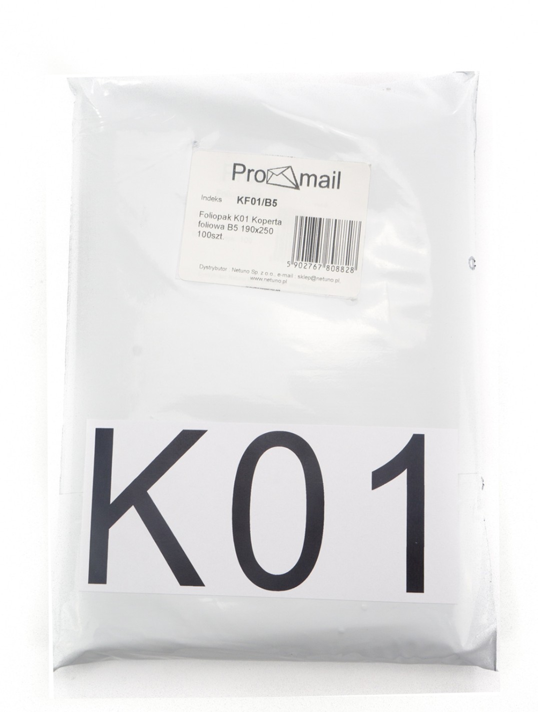 Foliopak K01 Koperta foliowa B5 190x250 25szt. Foliopak K01 Koperta foliowa B5 190x250 25szt.