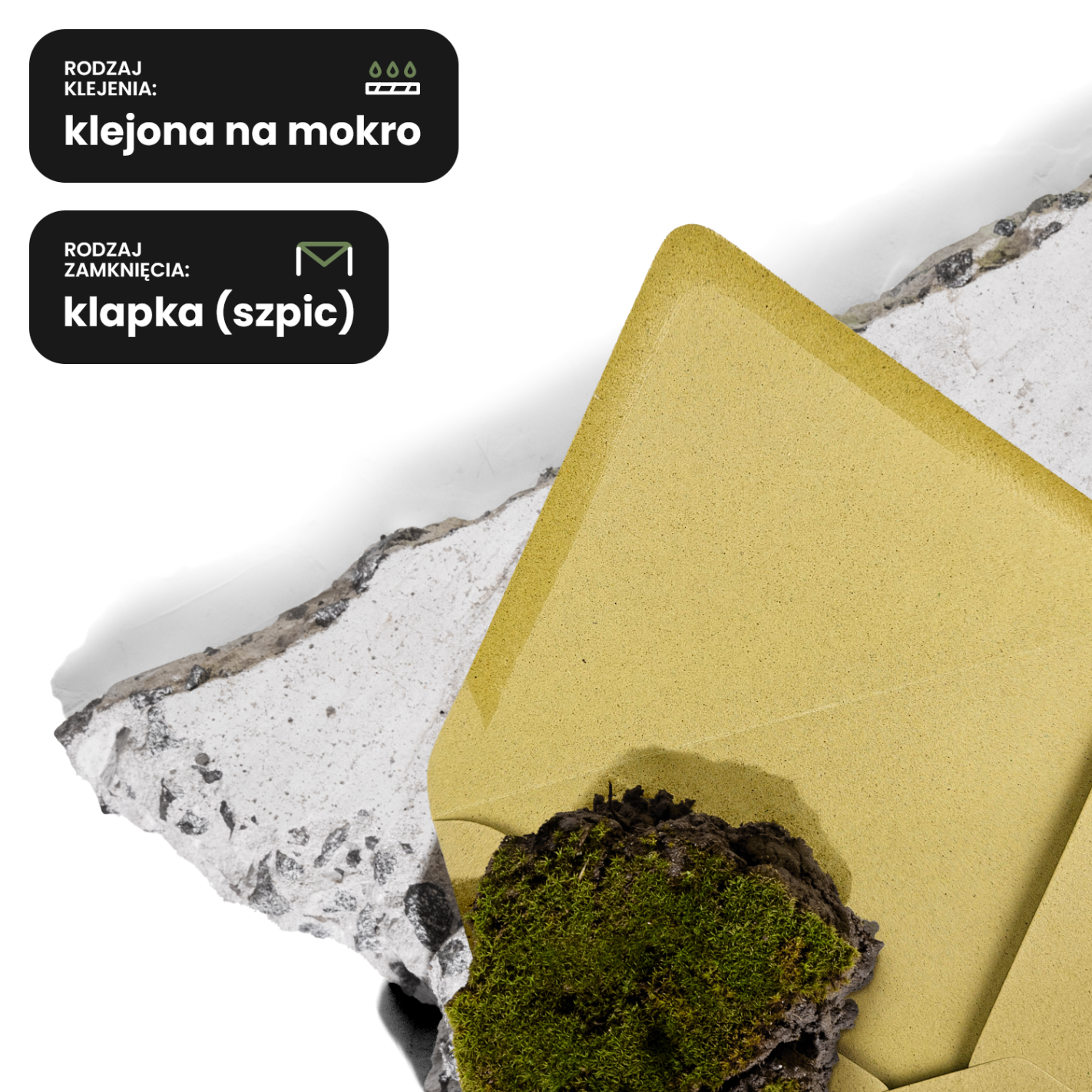 Koperta ozdobna gładka kolorowa ekologiczna kwadratowa K4 NK Crush Lavander granatowa 120g Koperta ozdobna gładka kolorowa ekologiczna kwadratowa K4 NK Crush Lavander granatowa 120g