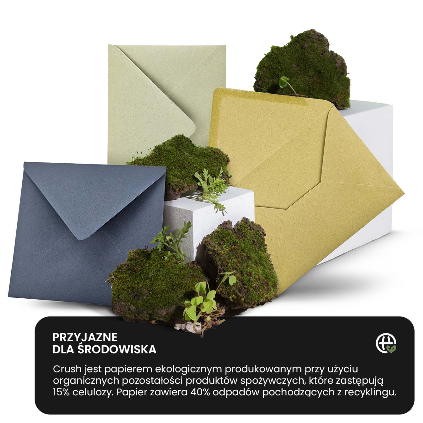 Koperta ozdobna gładka kolorowa ekologiczna kwadratowa K4 NK Crush Lavander granatowa 120g Koperta ozdobna gładka kolorowa ekologiczna kwadratowa K4 NK Crush Lavander granatowa 120g