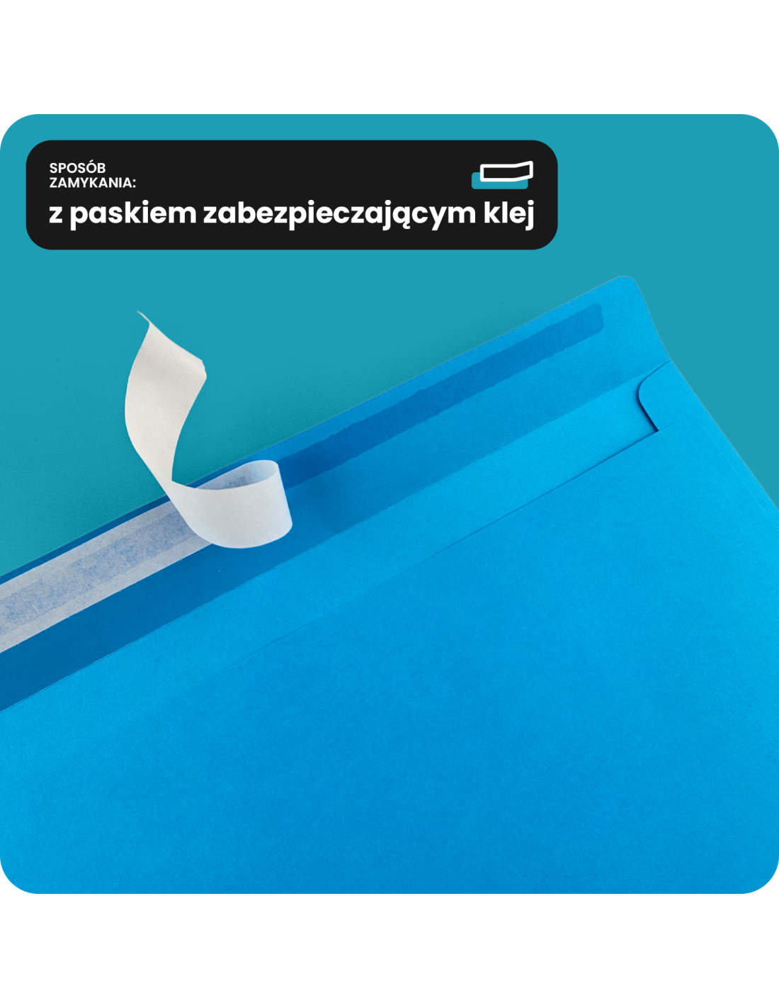 Koperta ozdobna gładka kolorowa C4 22,9x32,4 HK Design jasna niebieska 120g