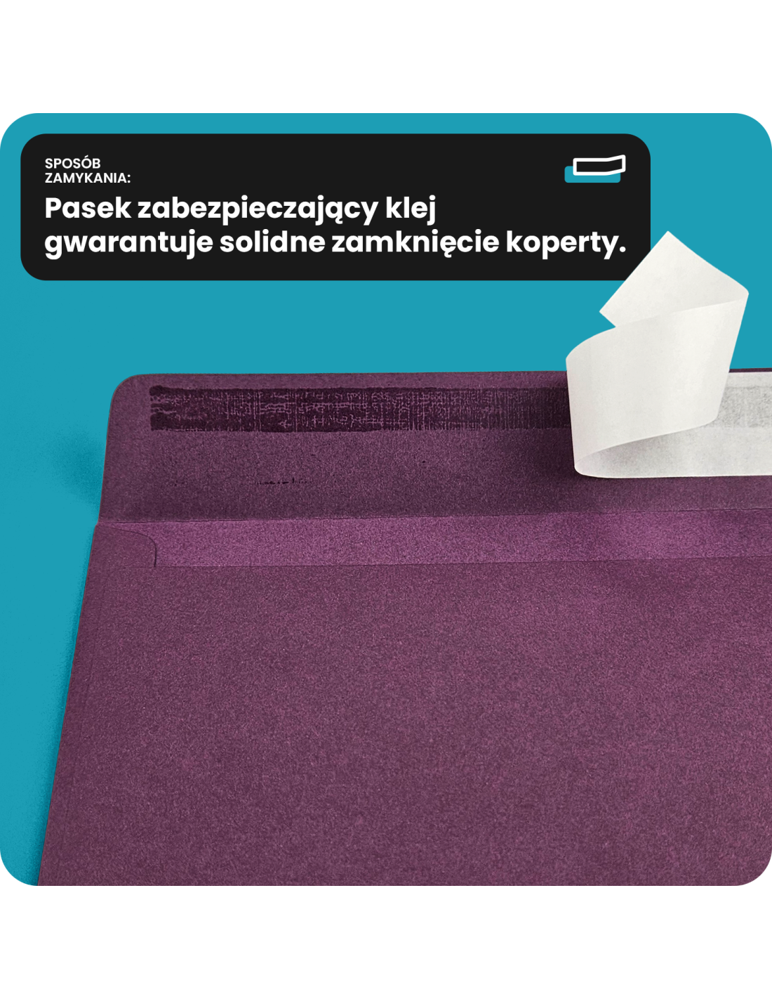 Koperta ozdobna gładka kolorowa DL 11x22 HK Sirio Color Lampone czerwona 115g