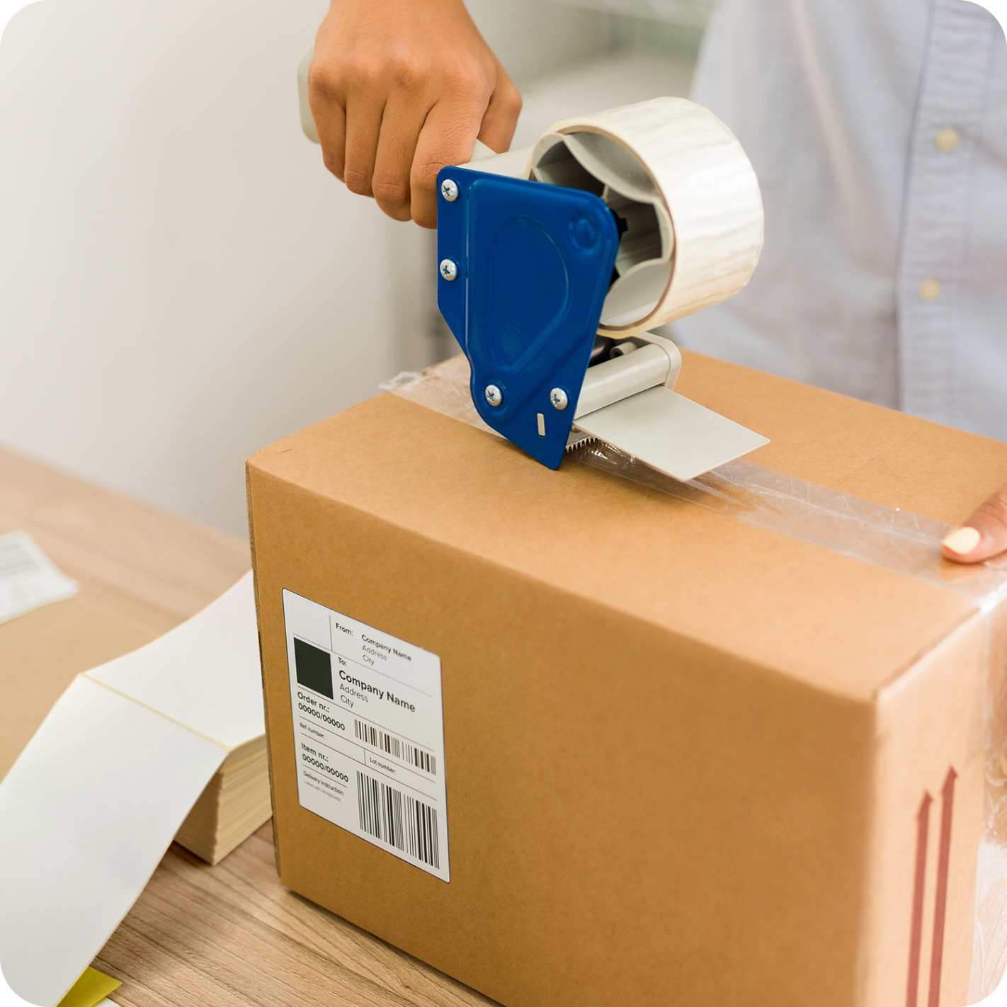 Thermal labels with perforation BASIC 100x150mm 500pcs.