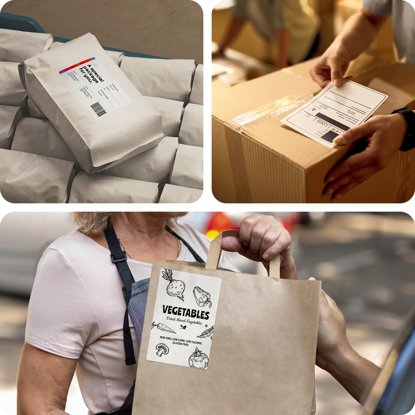 Thermal labels with perforation BASIC 100x150mm 500pcs.