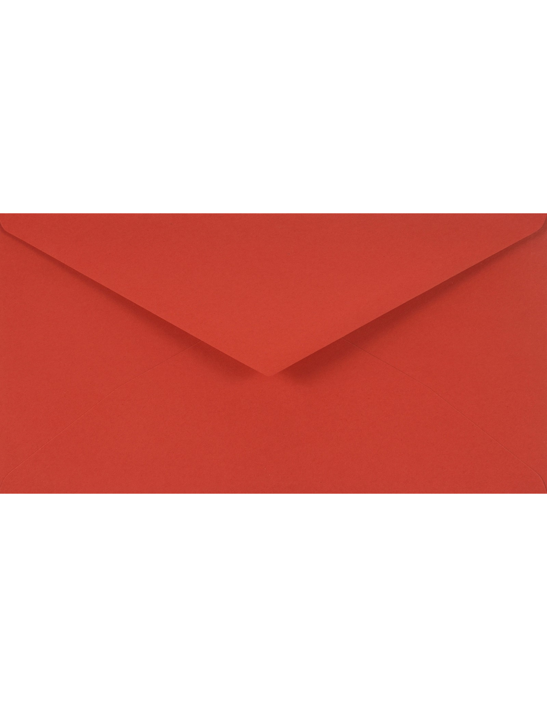 Koperta ozdobna gładka kolorowa DL 11x22 NK Burano Rosso Scarlatto czerowna delta 90g
