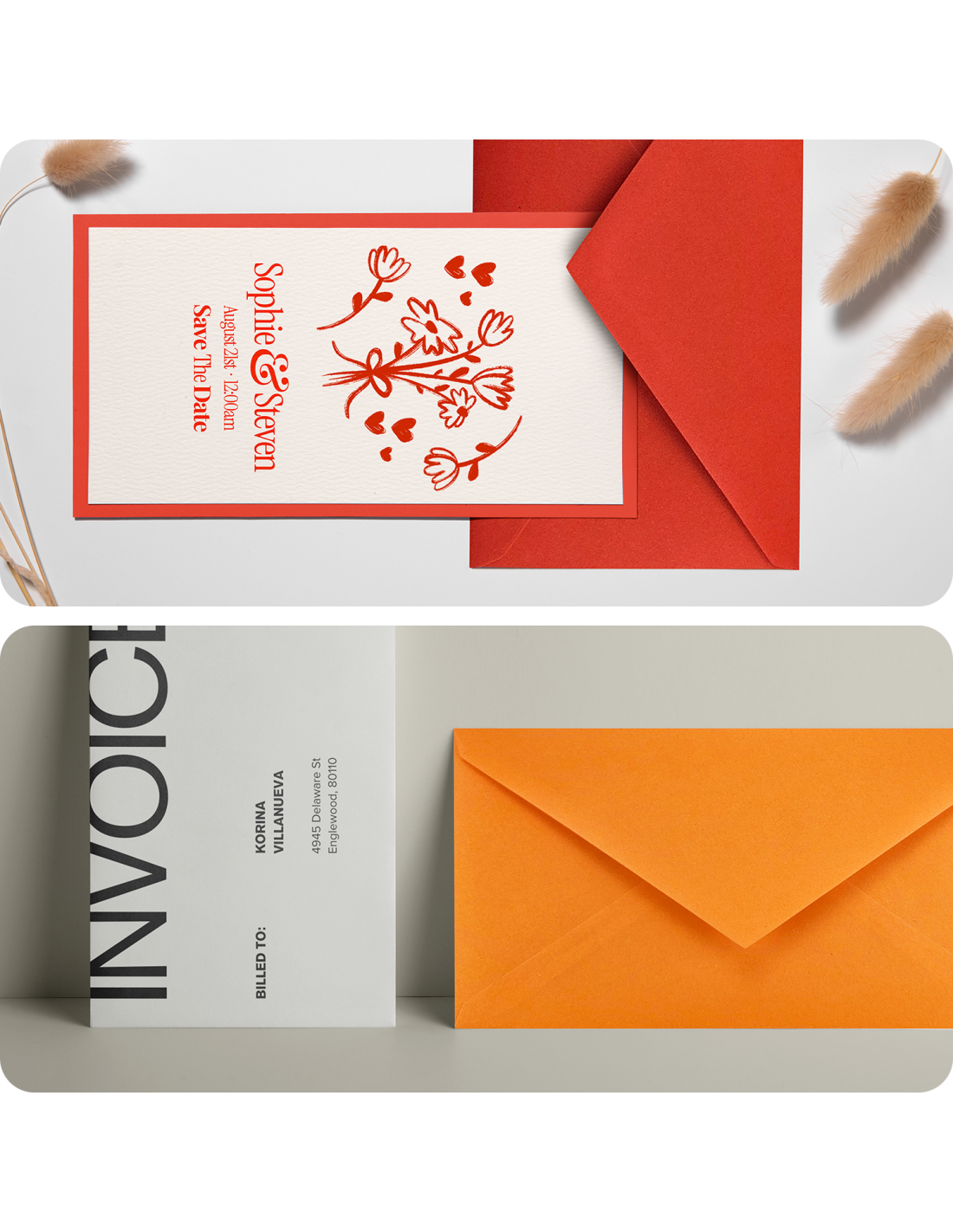 Koperta ozdobna gładka kolorowa DL 11x22 NK Burano Rosso Scarlatto czerowna delta 90g